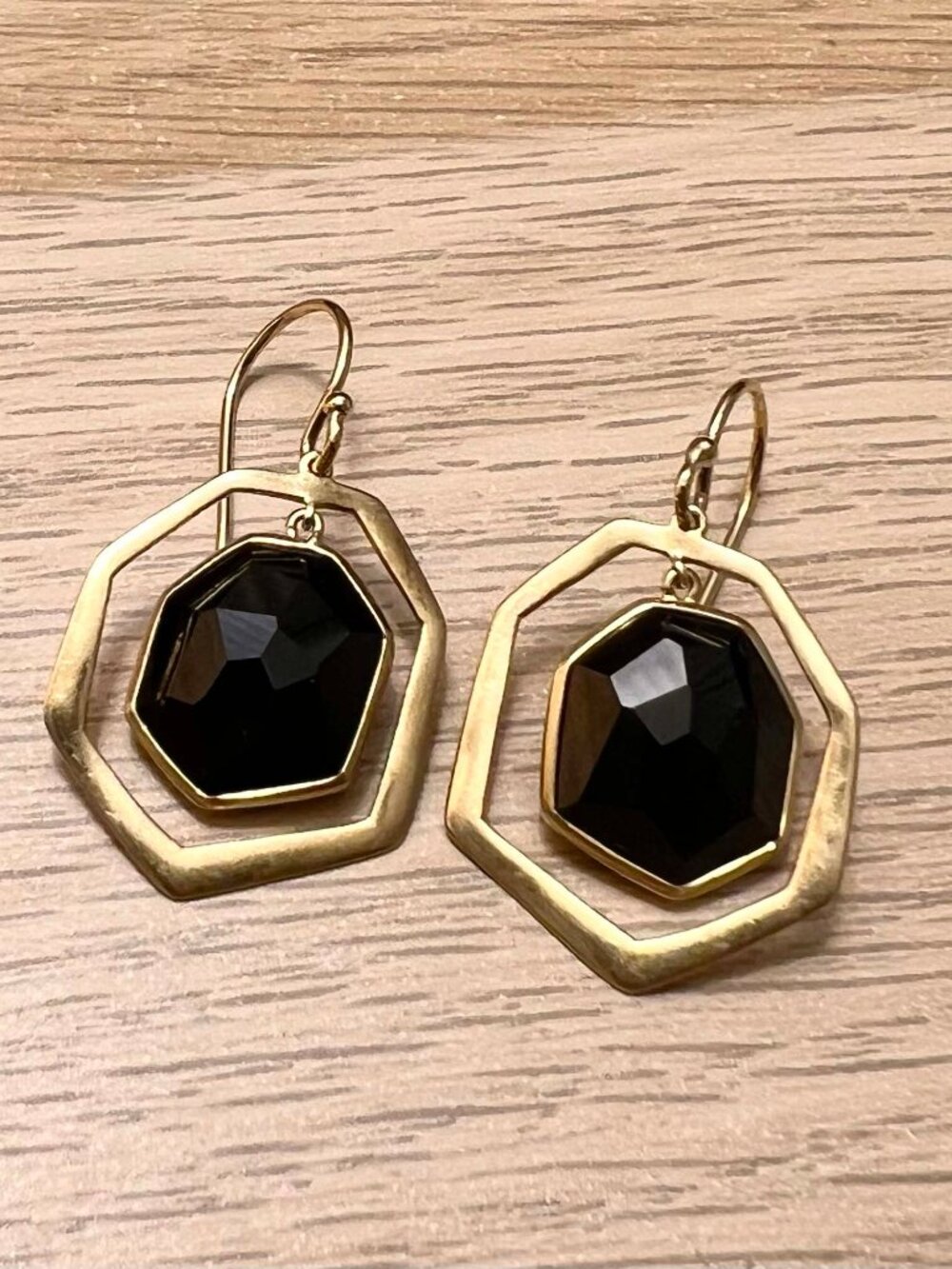 IPPOLITA 18k Gold Black Onyx Vintage Asymmetrical Drop Earrings